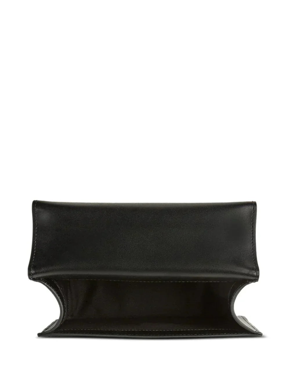 KARL LAGERFELD SIGNATURE LEATHER SHOULDER BAG