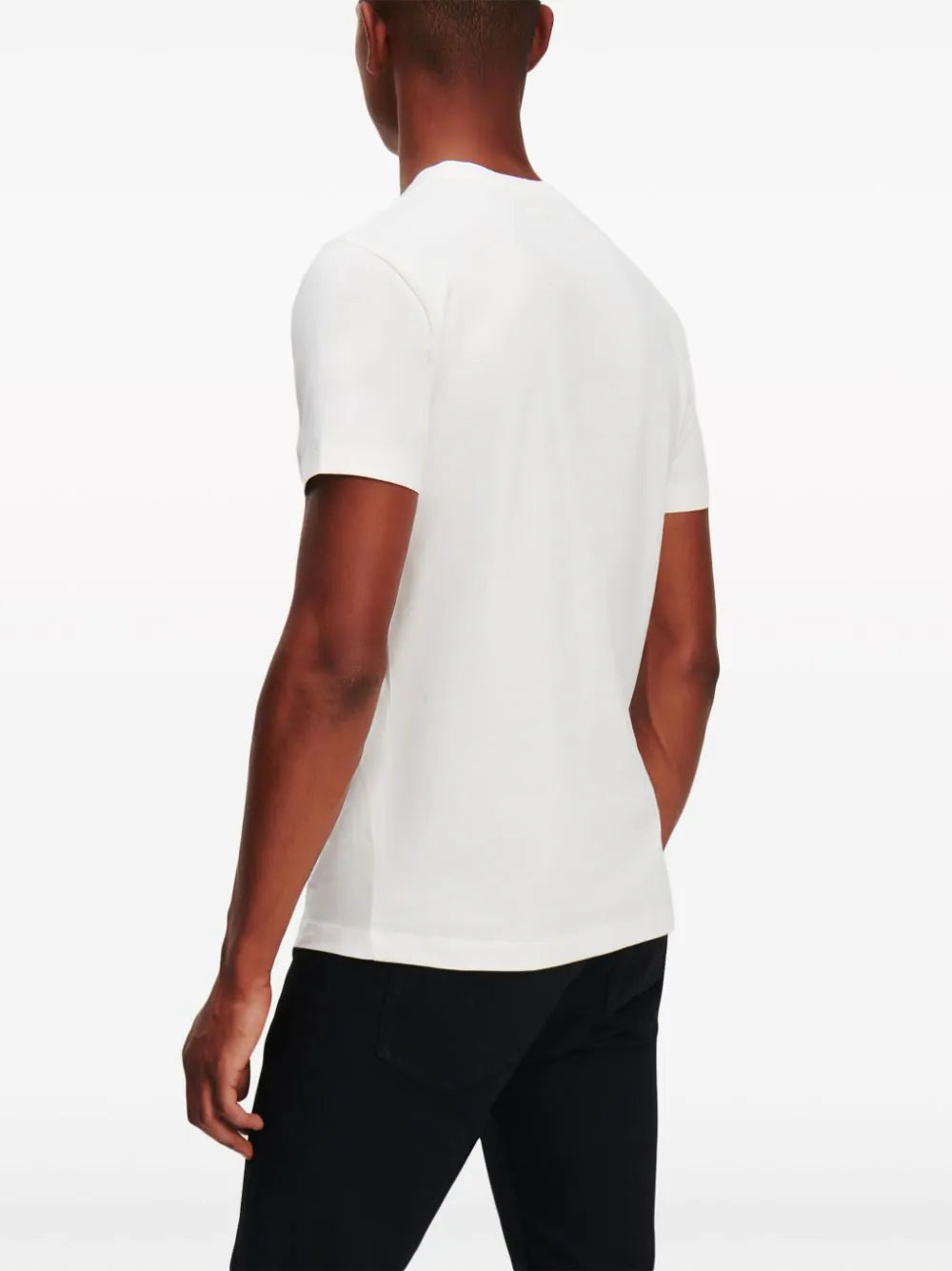 Karl Lagerfeld logo-embossed cotton T-shirt