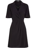 KARL LAGERFELD SIGNATURE WRAP DRESS