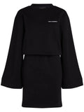 KARL LAGERFELD WIDE-SLEEVE ORAGANIC COTTON MINI DRESS