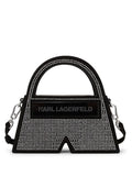 KARL LAGERFELD SMALL IKON K CRYSTAL TOP-HANDLE BAG