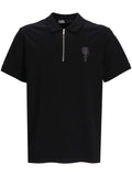 Karl Lagerfeld logo-appliqué cotton polo shirt