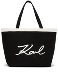 KARL LAGERFELD SIGNATURE TOTE BAG