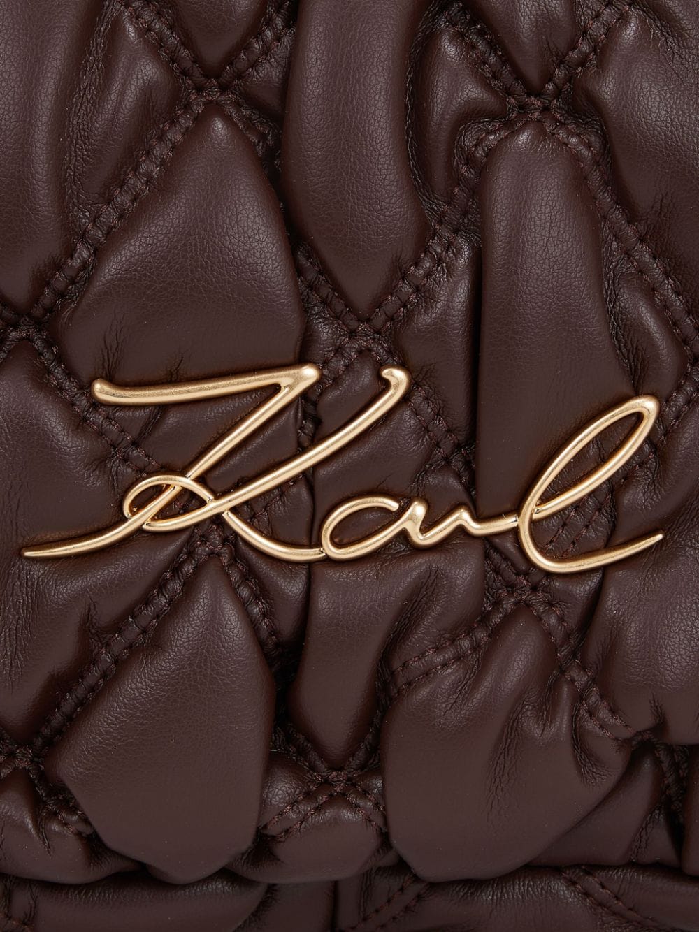 KARL LAGERFELD SIGNATURE KUILT SHOULDER BAG