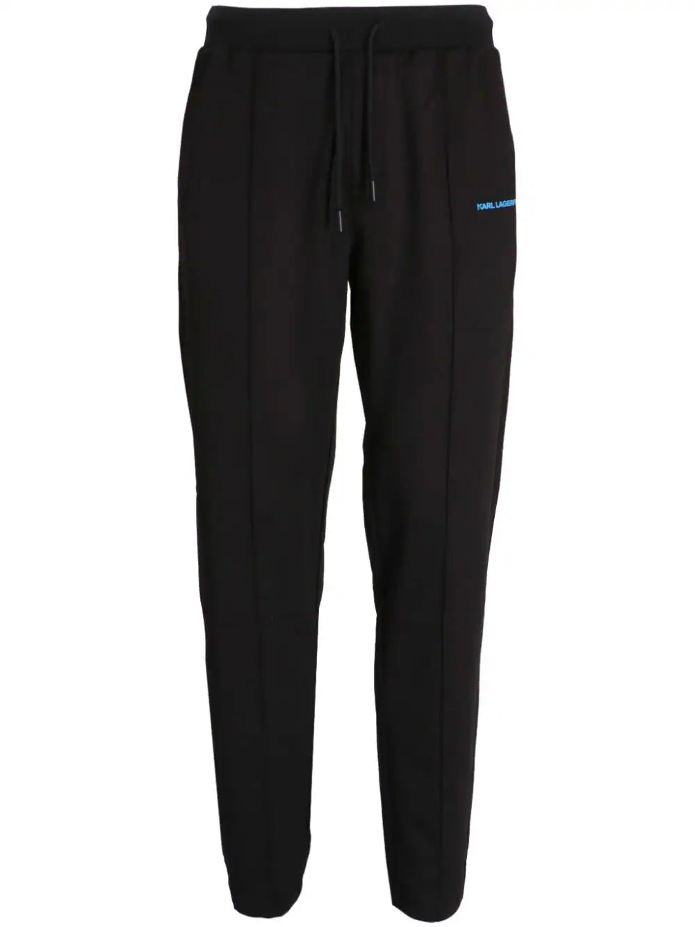 KARL LAGERFELD PINTUCKED TAPERED TRACK PANTS