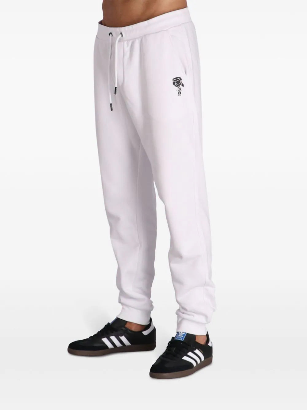 KARL LAGERFELD LOGO-PRINT JOGGERS