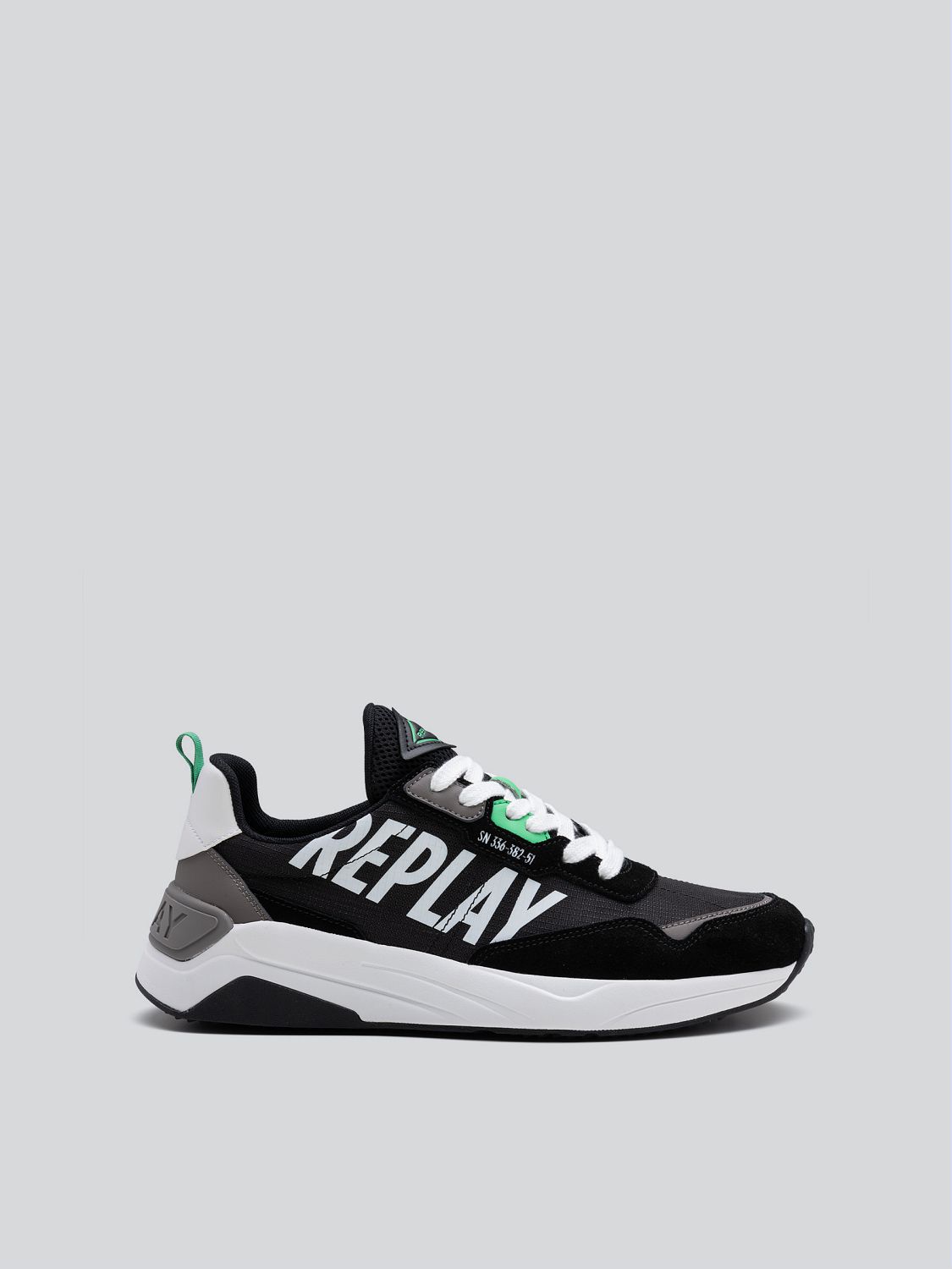 REPLAY TENNET SIGN SNEAKERS WITH LACES