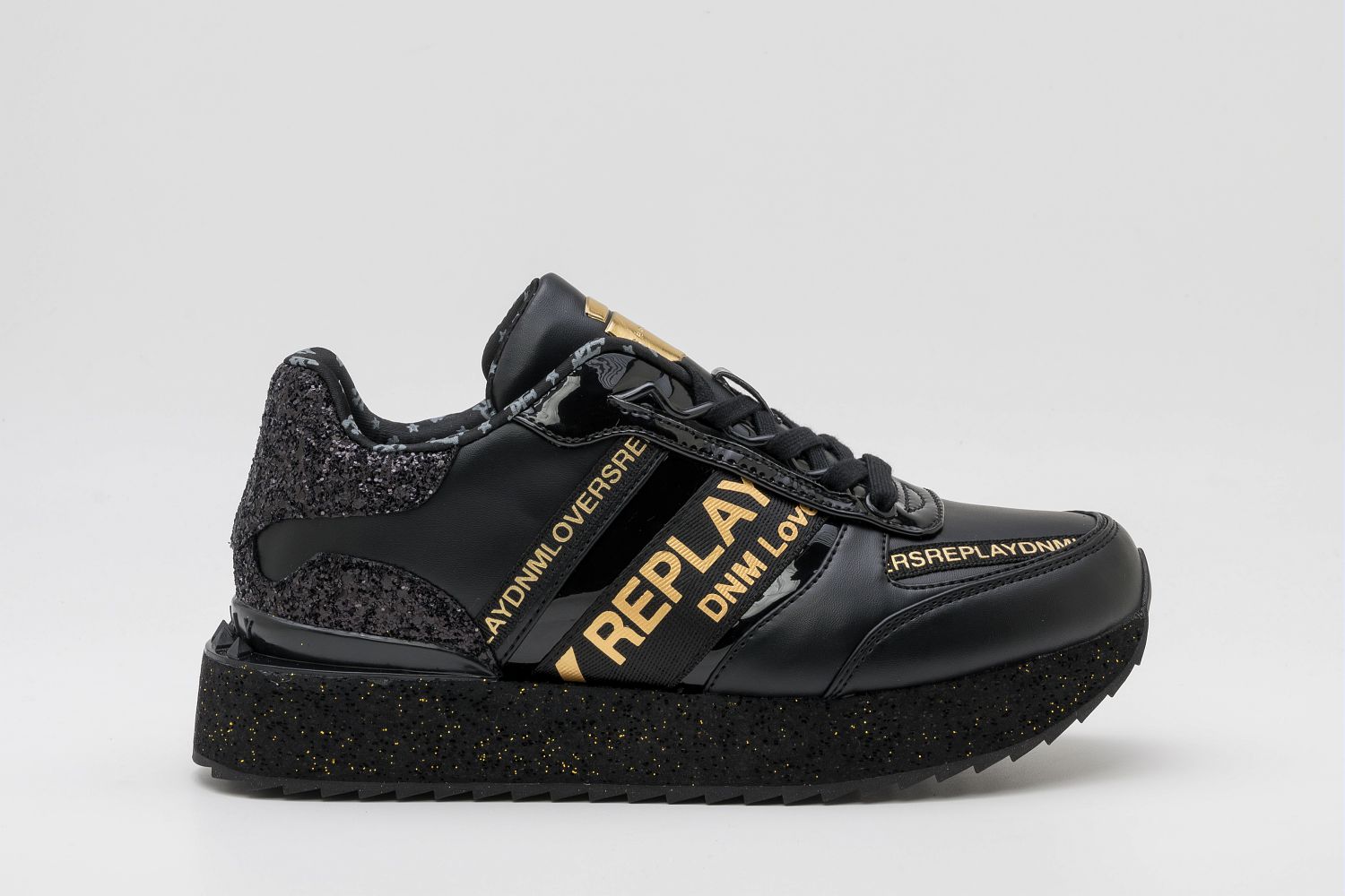 REPLAY PENNY TAPE SNEAKERS WITH LACES