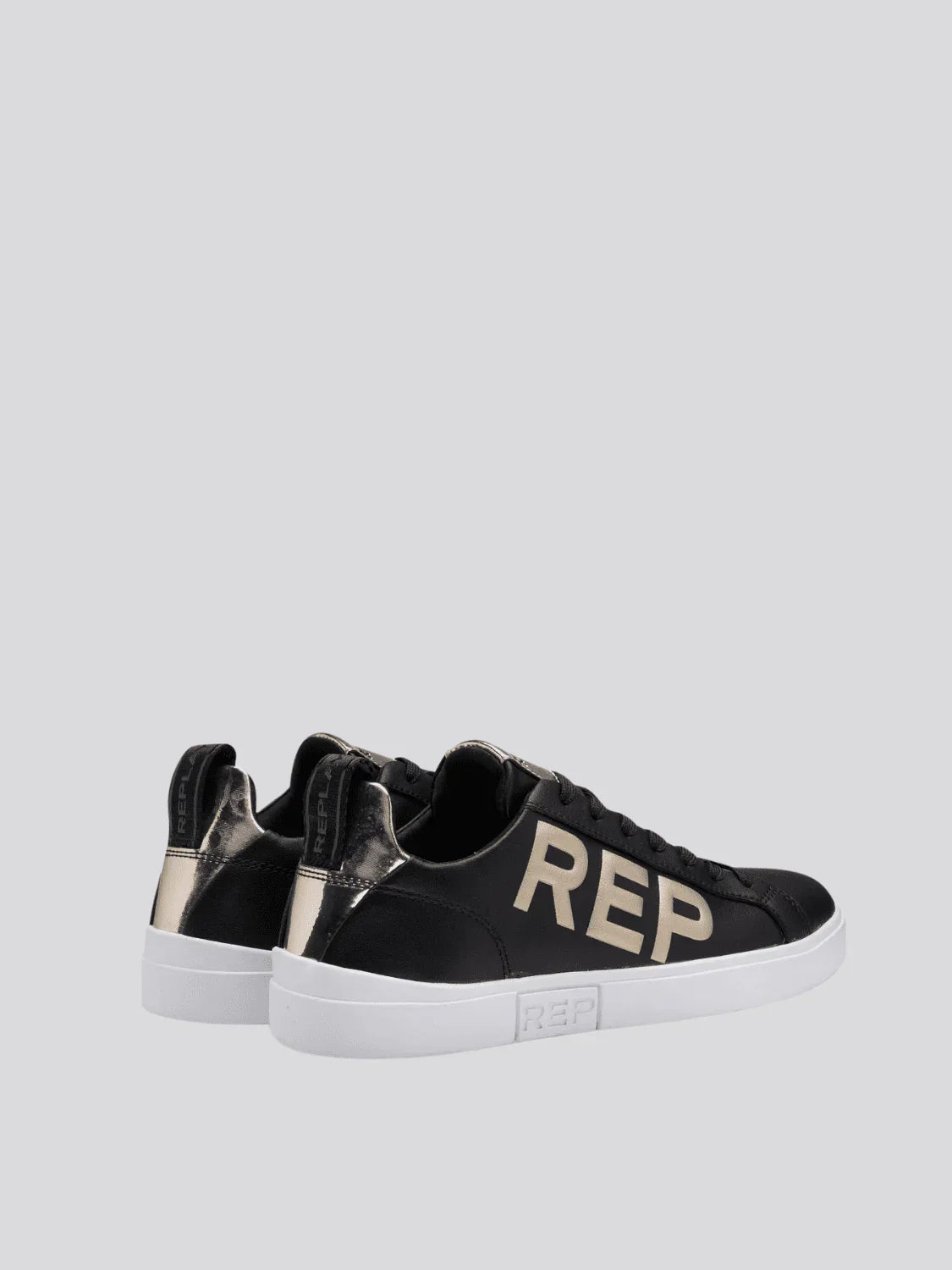 REPLAY POLAR W UP 2 LEATHER SNEAKERS