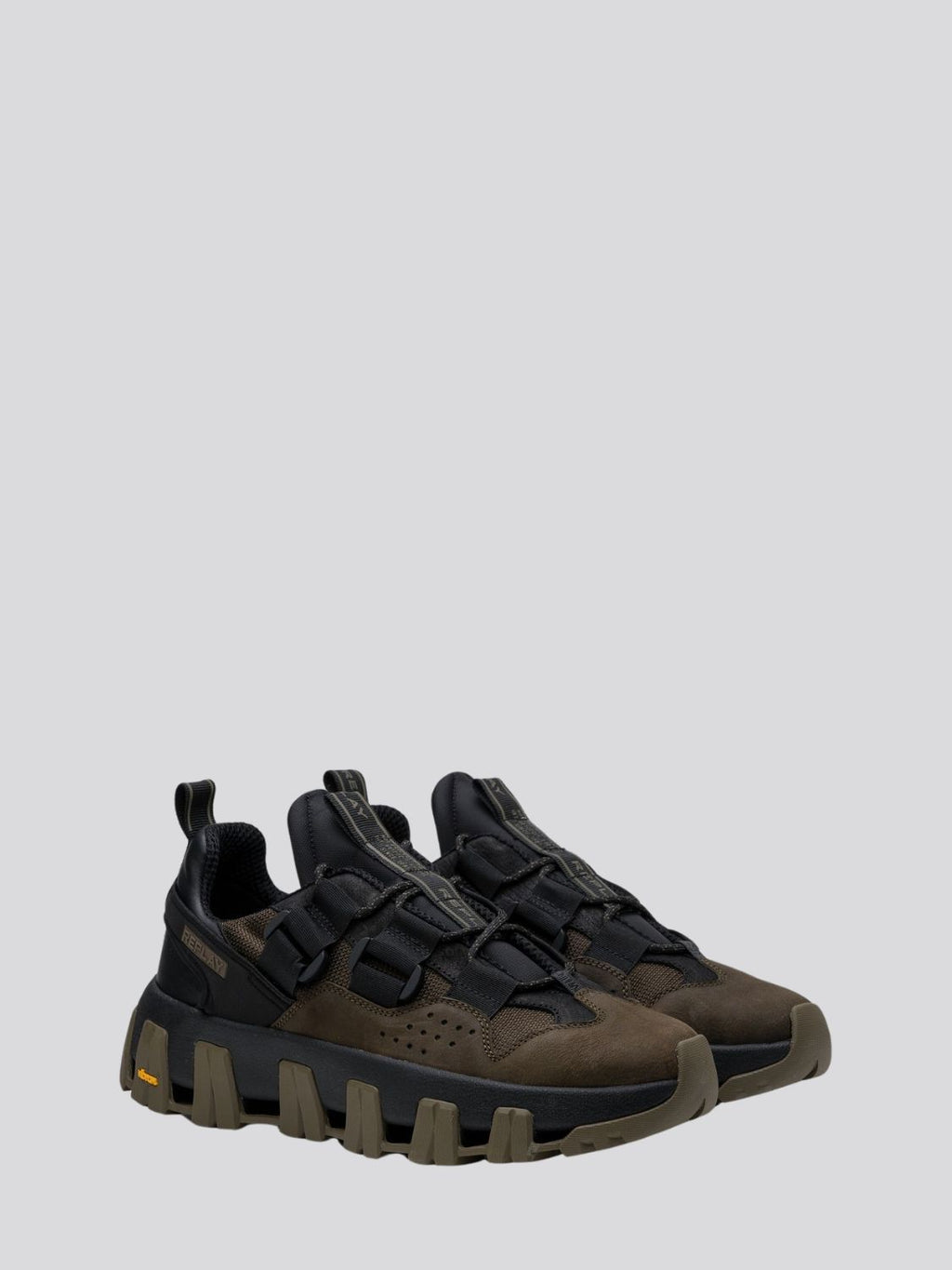 REPLAY SHEL M MOON LEATHER SNEAKERS