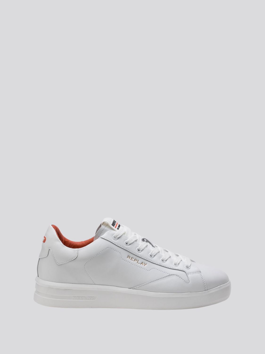 REPLAY UNIVERSITY M PRIME LEATHER SNEAKERS WITH LACES